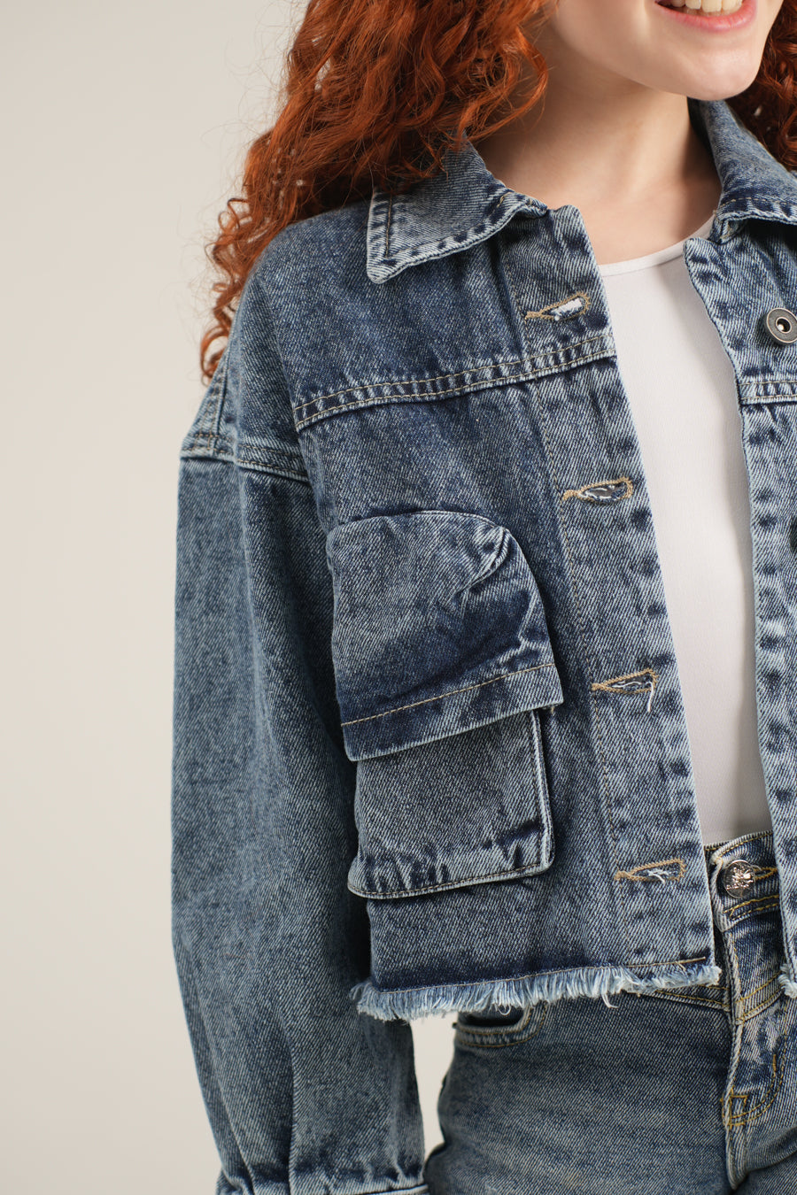 جاكيت جينز بناتي