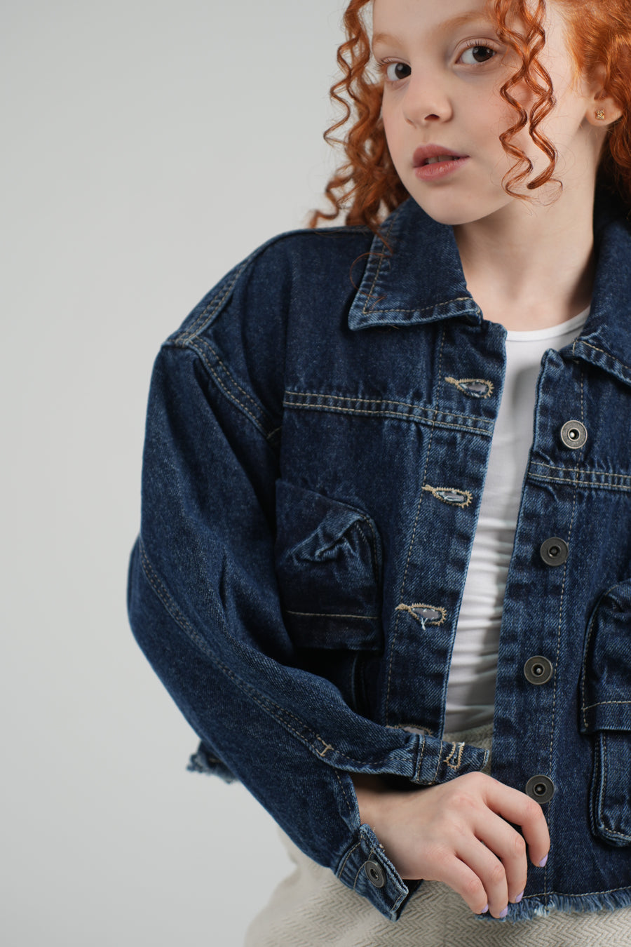 جاكيت جينز بناتي