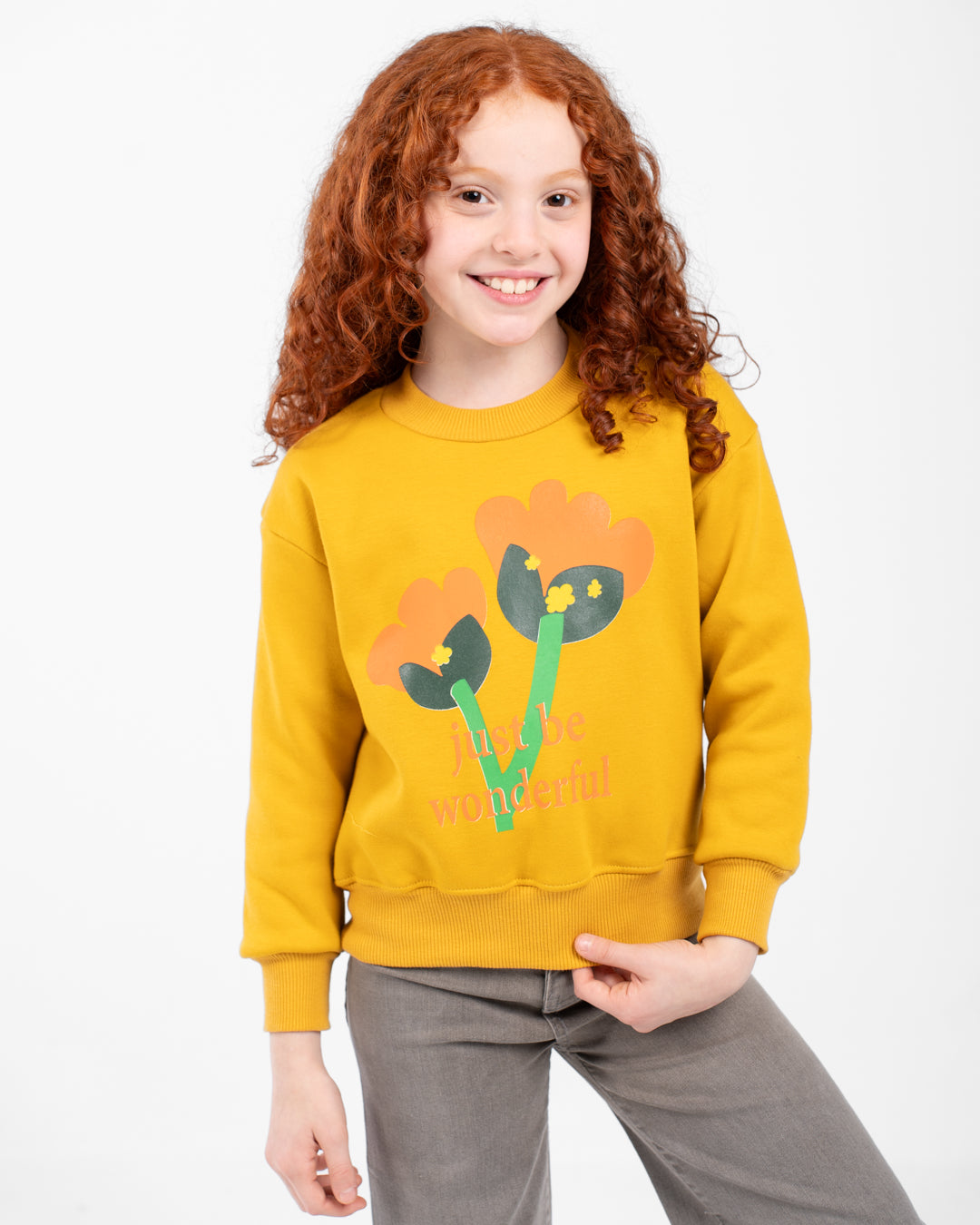 Girls Printed Sweatshirt