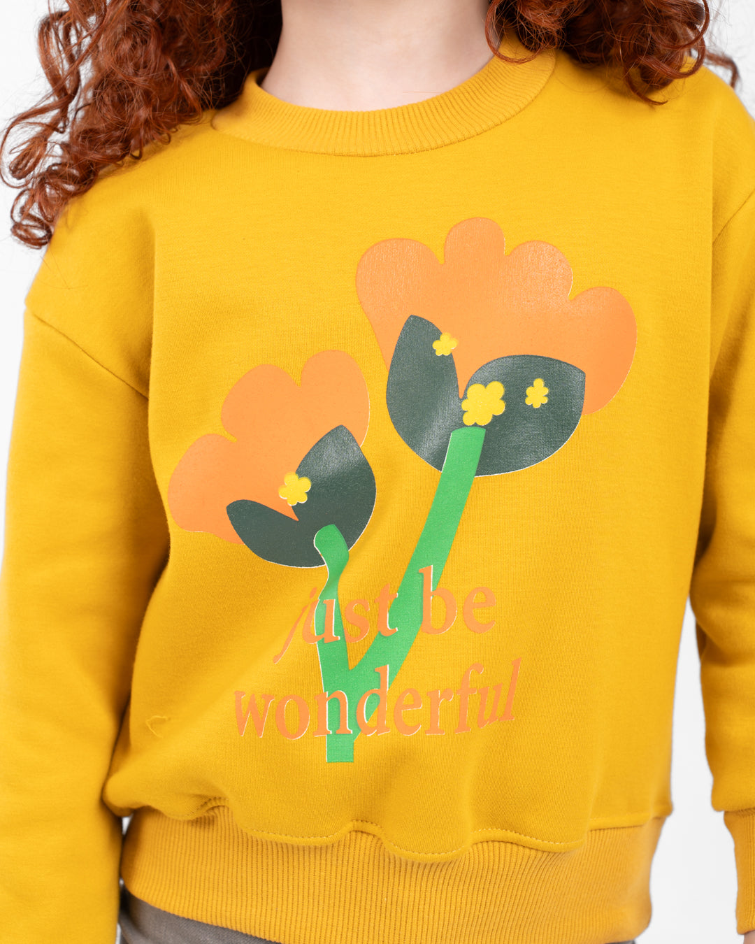 Girls Printed Sweatshirt