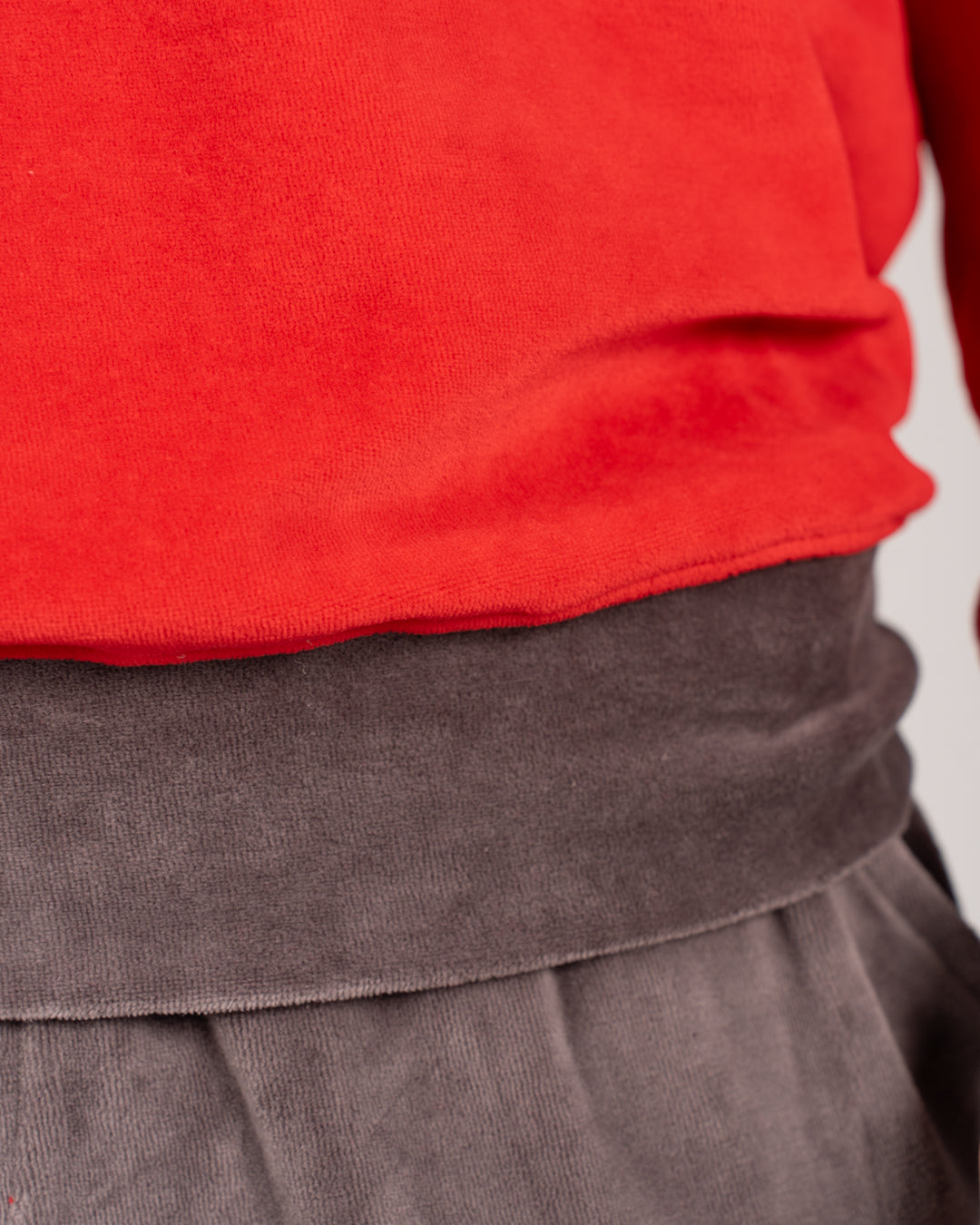 بيجامة مخملية سادة للرجال