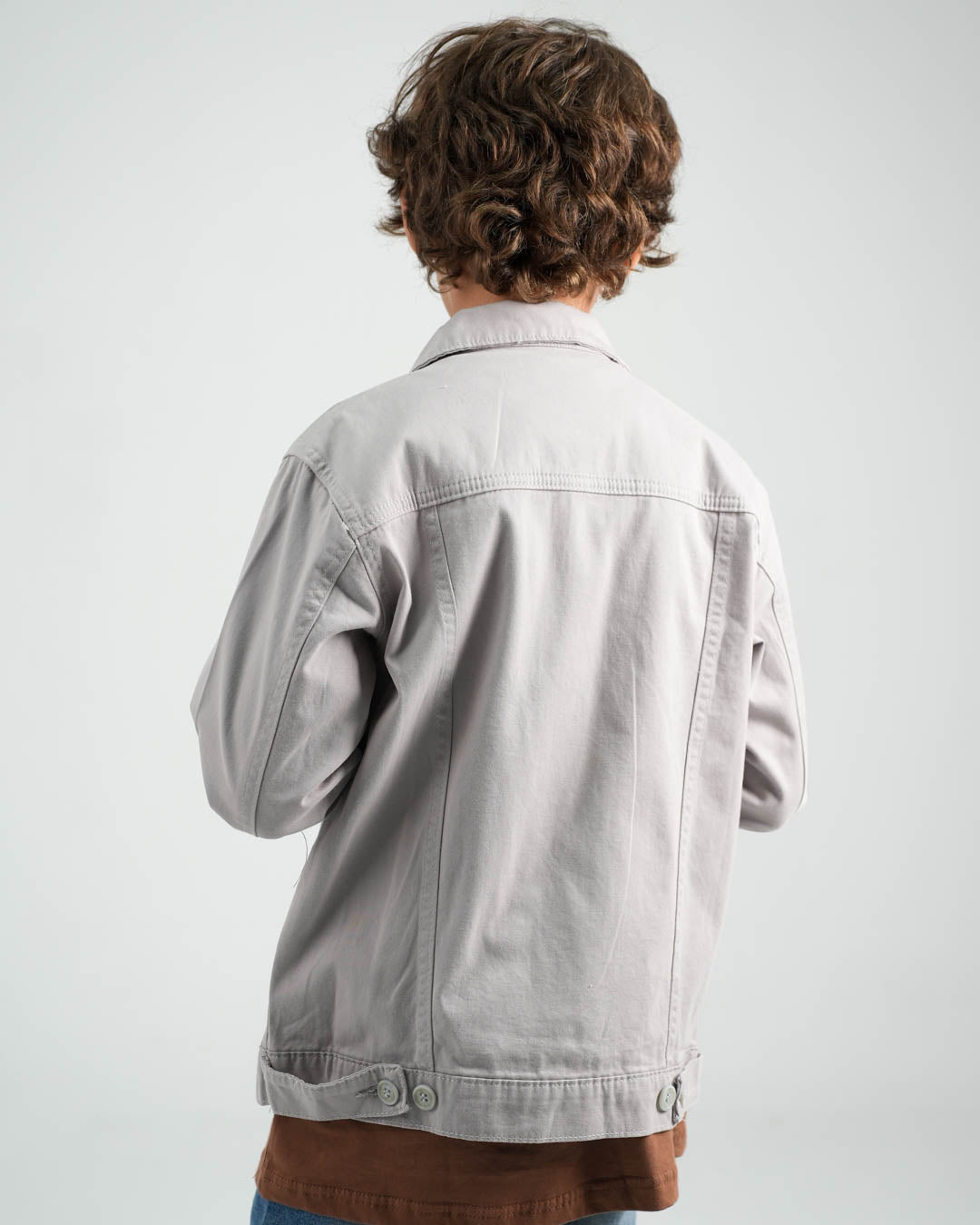 Plain Zipper Over Shirt