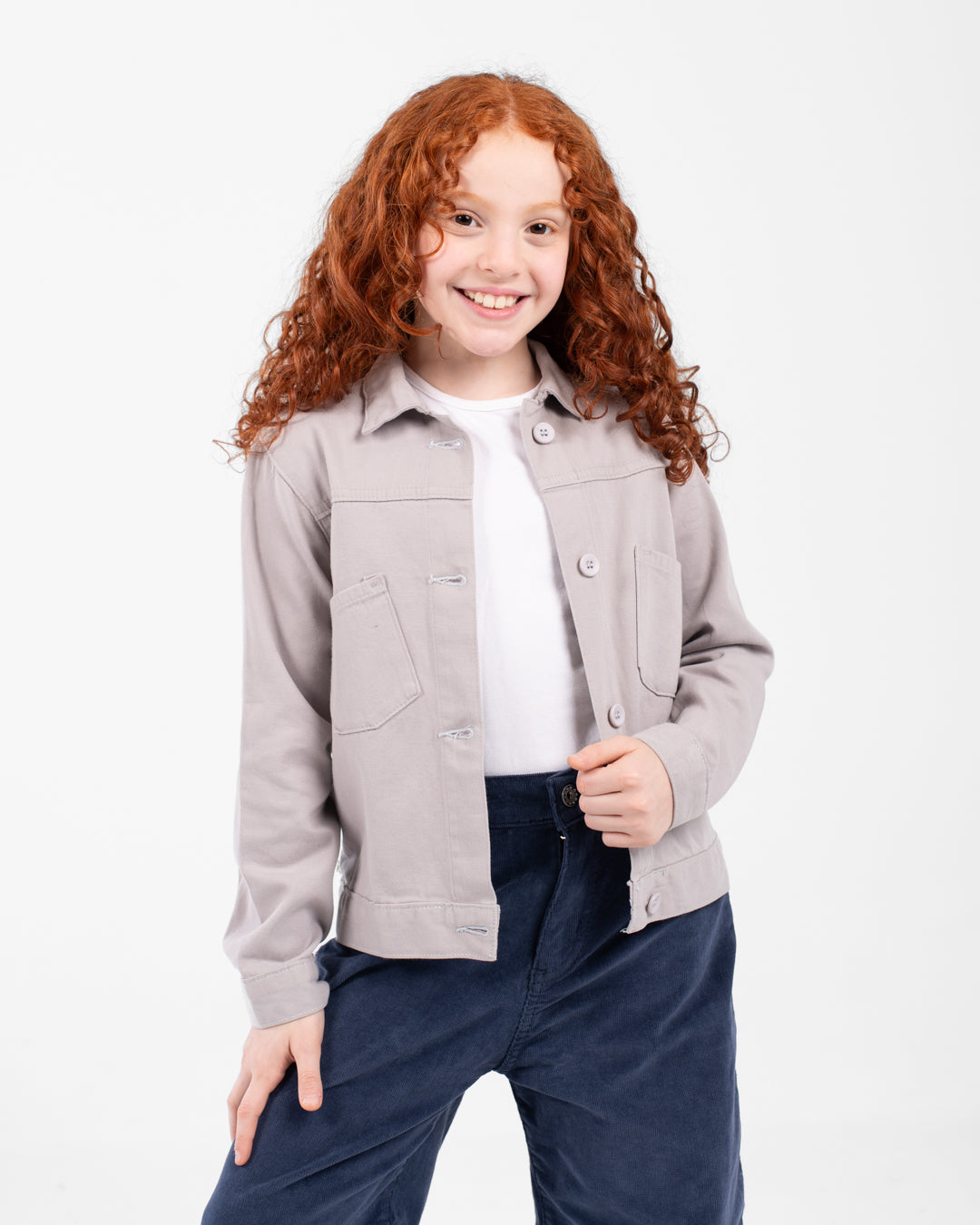 Girl Plain OverShirt
