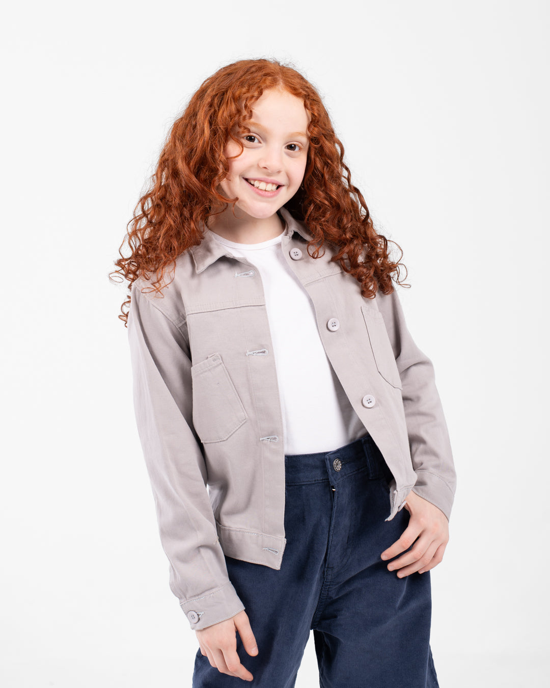 Girl Plain OverShirt