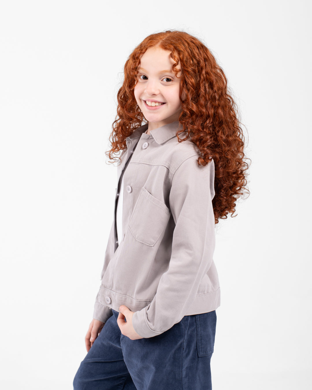 Girl Plain OverShirt