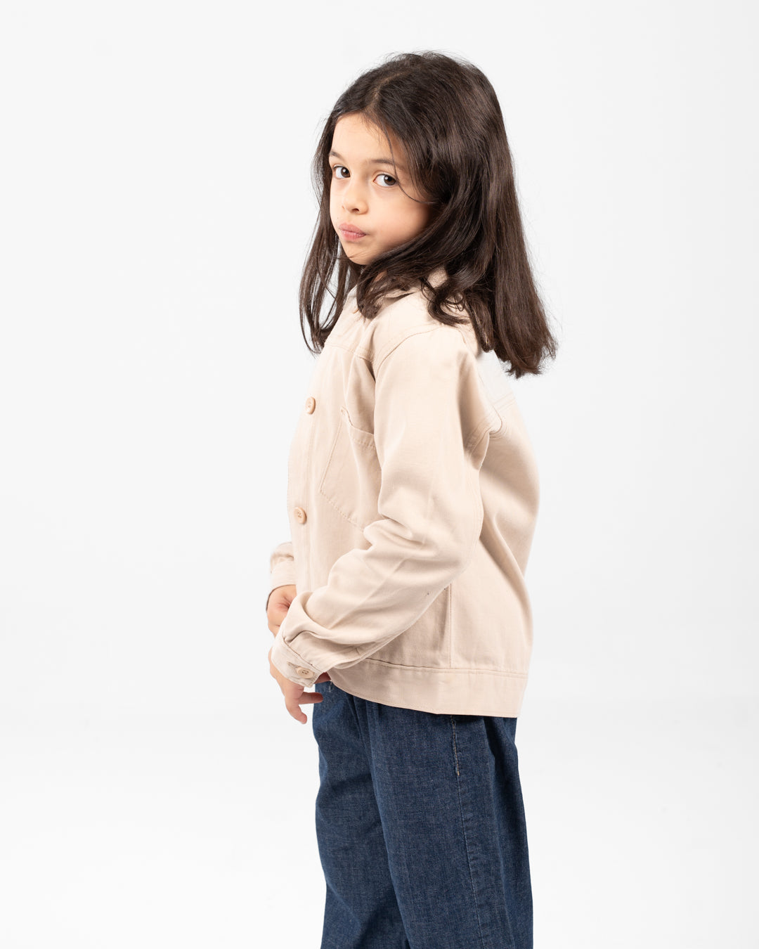 Girl Plain OverShirt