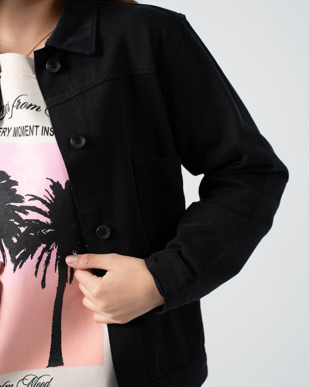 Girl Plain OverShirt