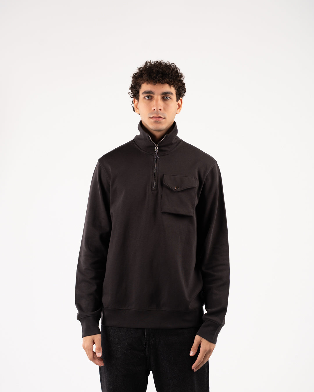 سويت شيرت بسحاب وجيب