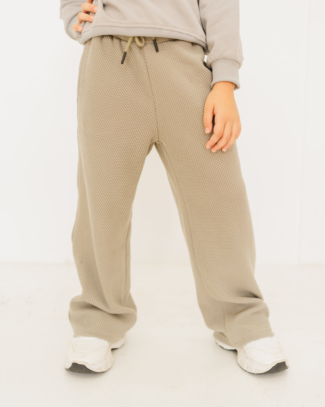 Girl Wide Leg Jacquard Pants