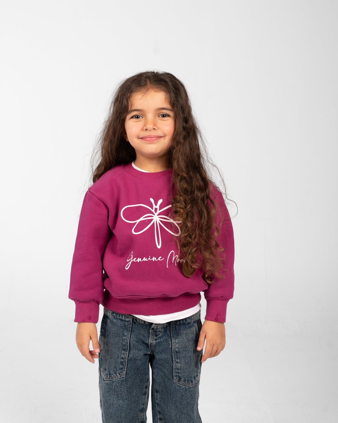 Girls Mood Printed Sweatshirt