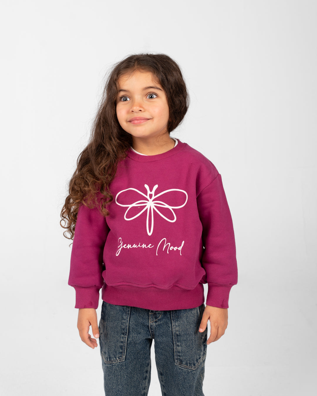 Girls Mood Printed Sweatshirt