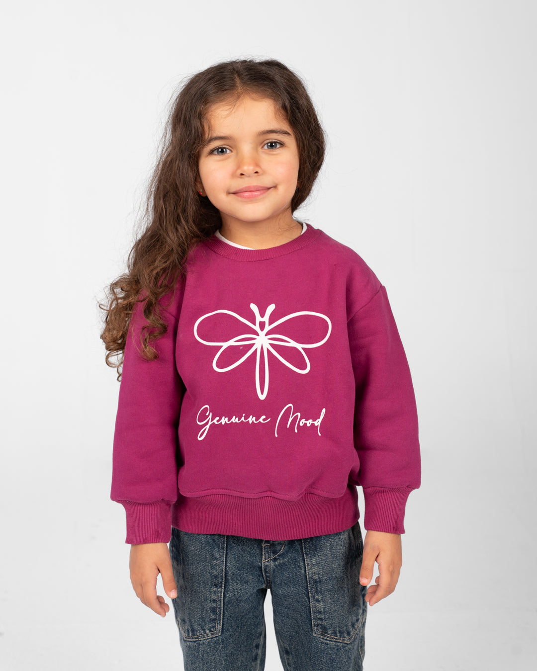 Girls Mood Printed Sweatshirt