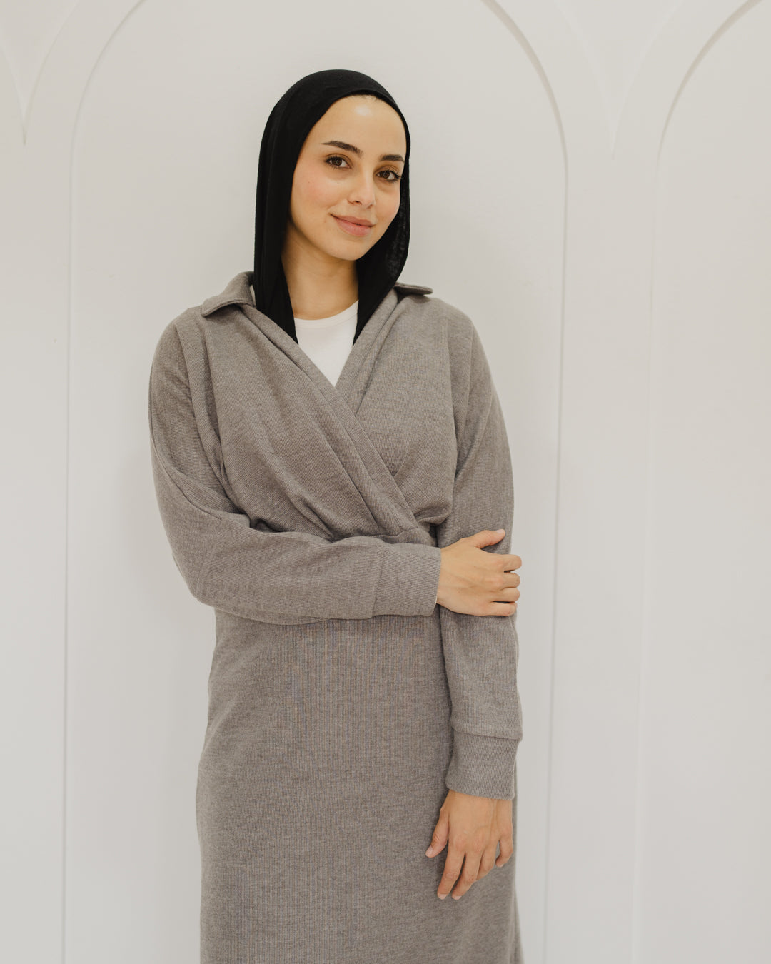 فستان سادة بكم