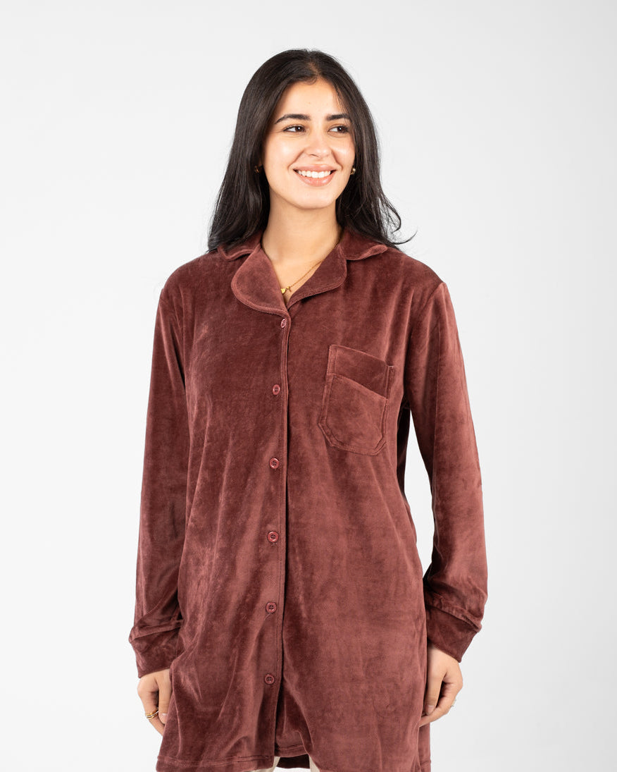 Long Sleeve Night Shirt