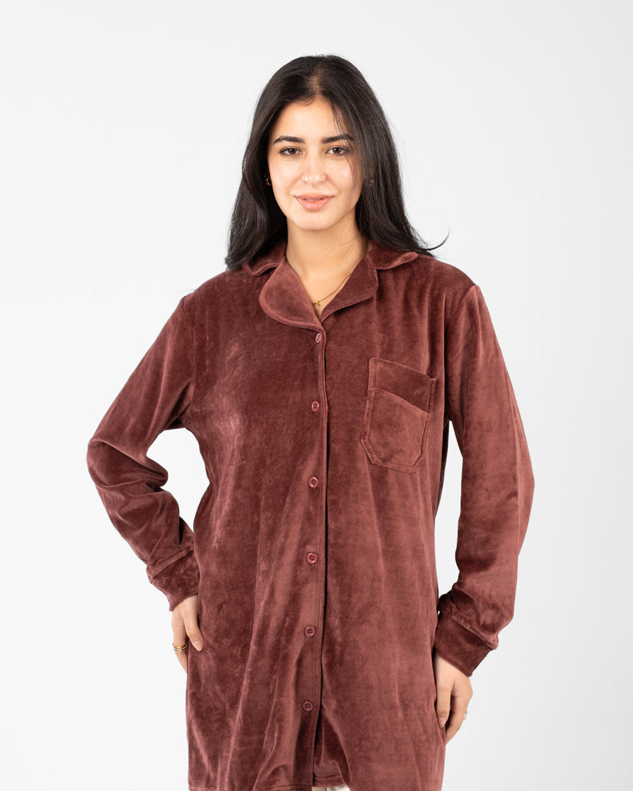 Long Sleeve Night Shirt