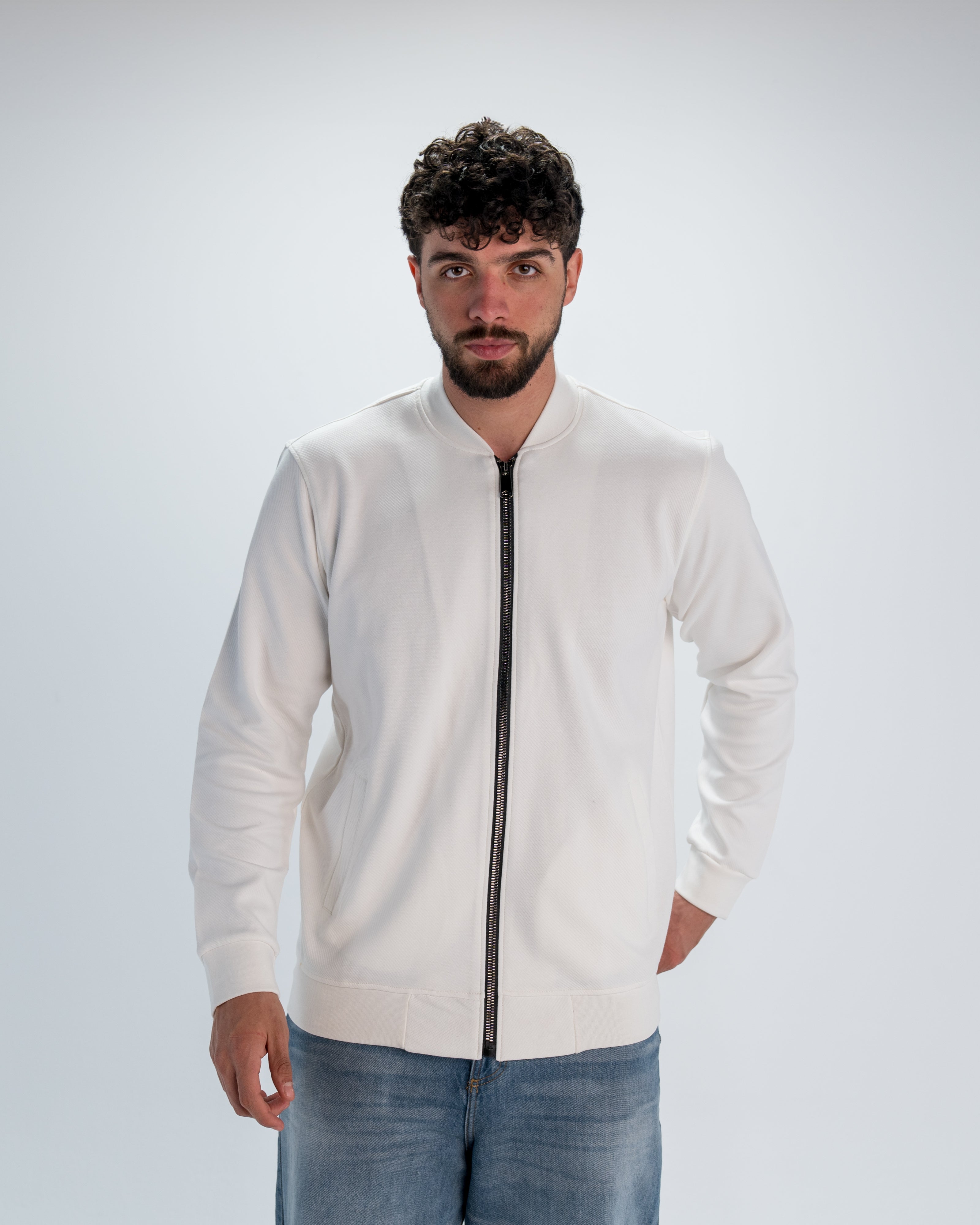 Men jacquard sweatshirt