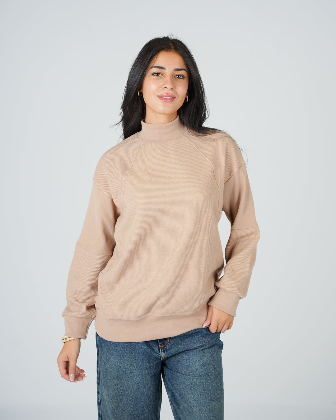 Women Jacquard Sweatshirt