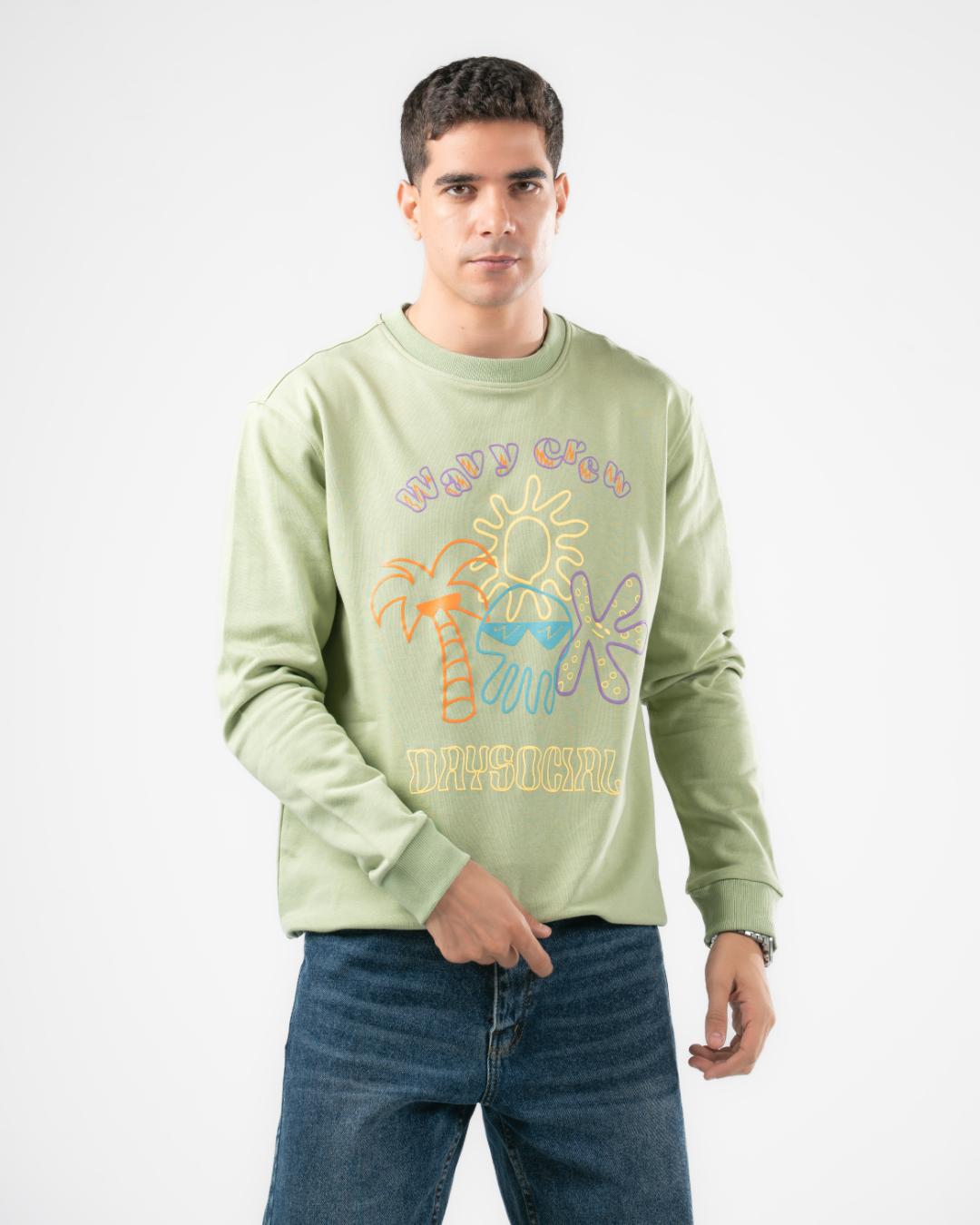 Wavey Crew SweatShirt