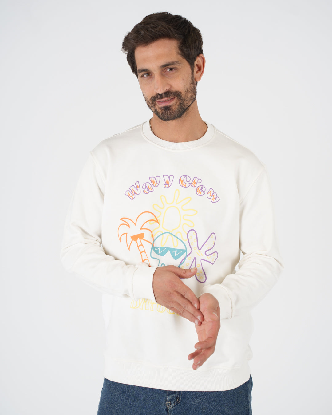Wavey Crew SweatShirt