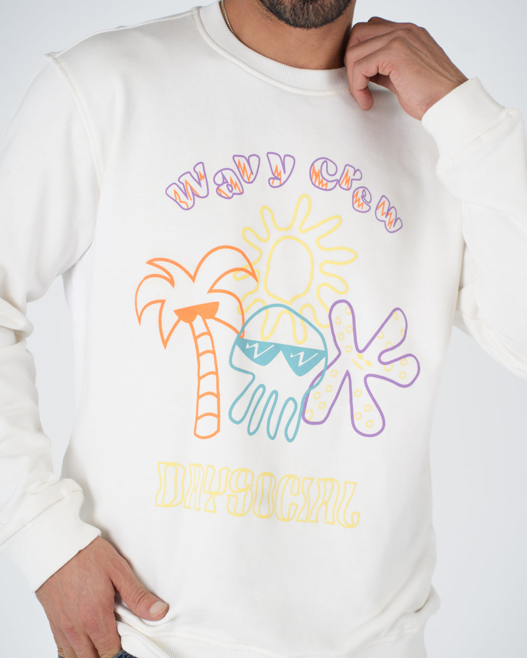 Wavey Crew SweatShirt