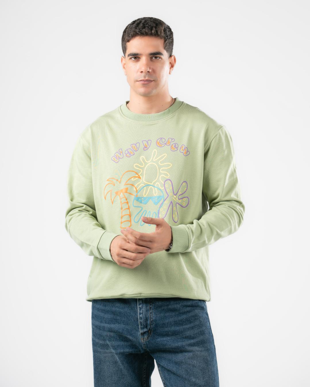 Wavey Crew SweatShirt