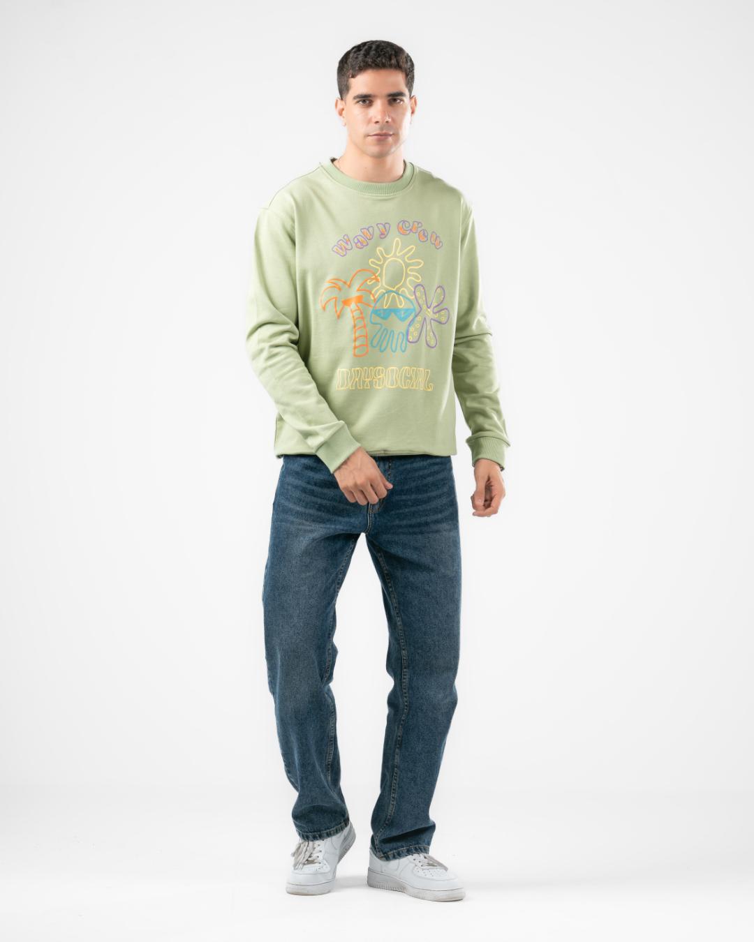 Wavey Crew SweatShirt