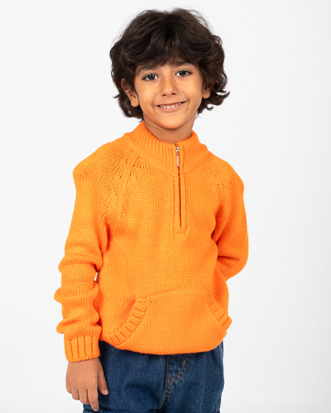 High Neck Knitted Pullover