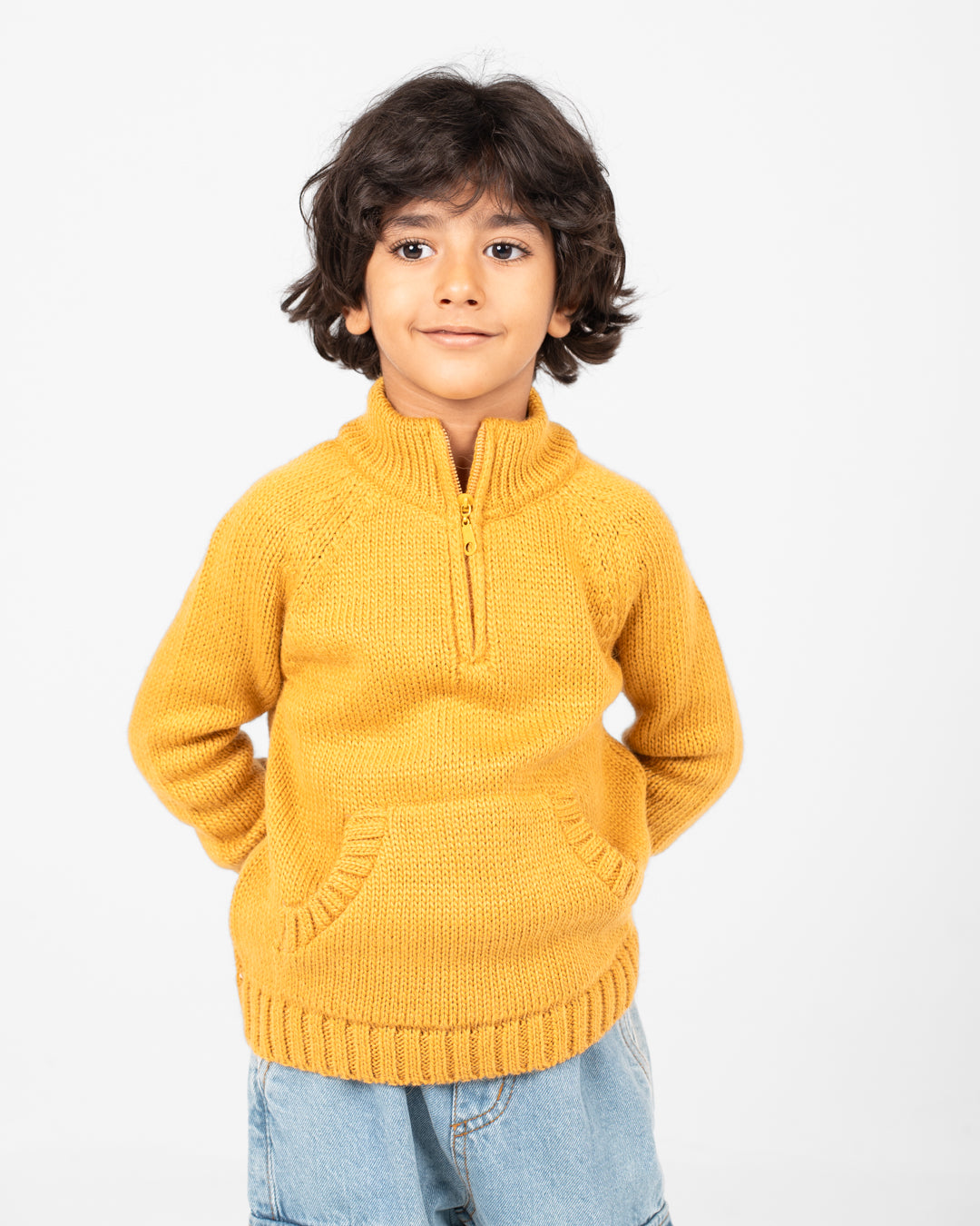 High Neck Knitted Pullover
