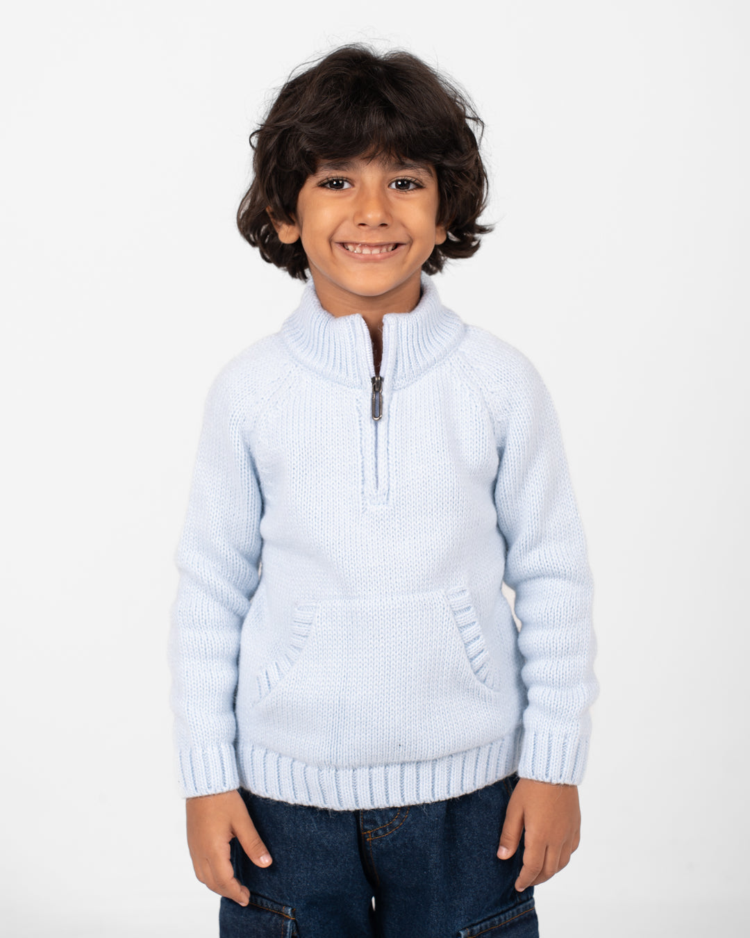 High Neck Knitted Pullover