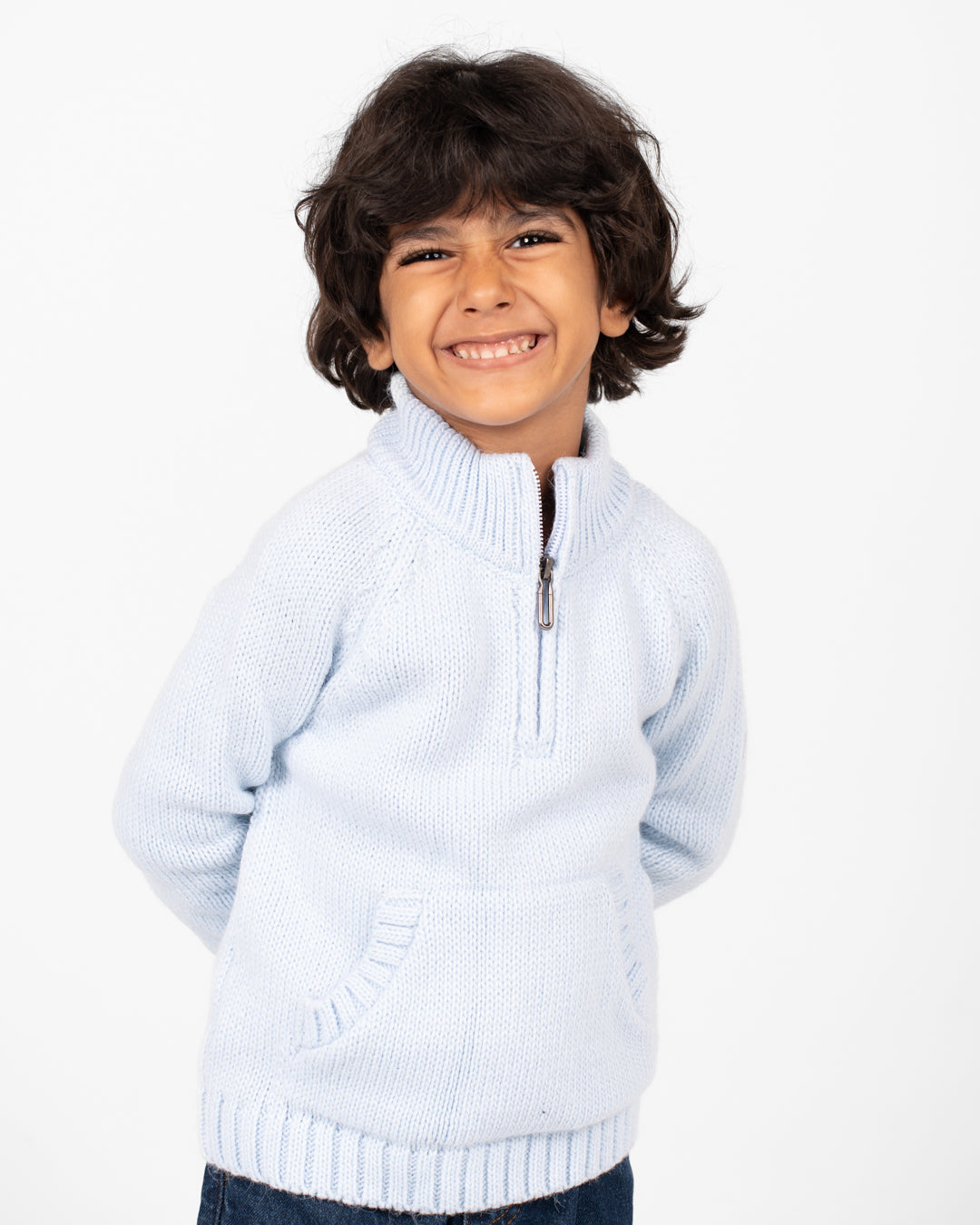 High Neck Knitted Pullover