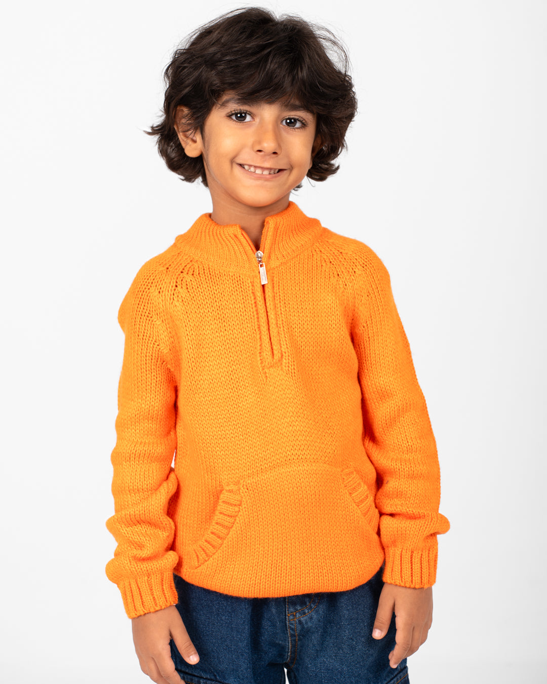 High Neck Knitted Pullover