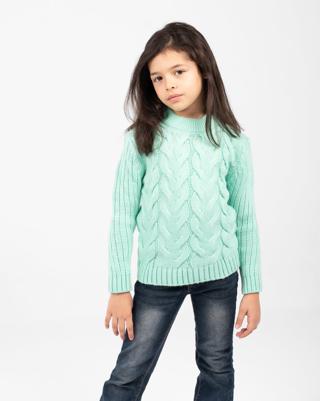 Braided Girl Pullover