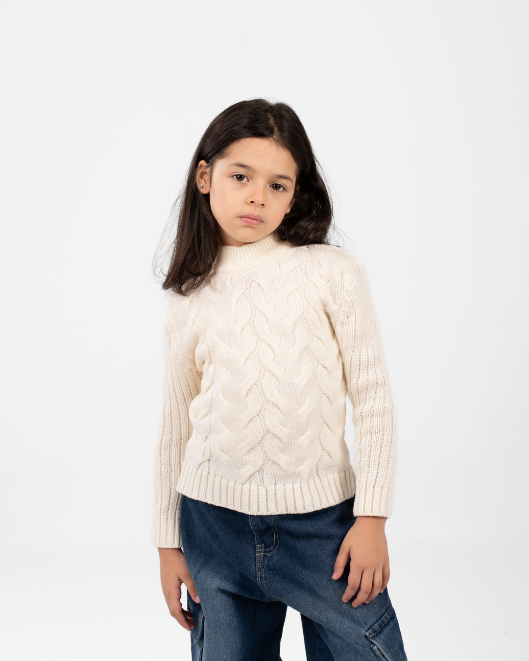 Braided Girl Pullover