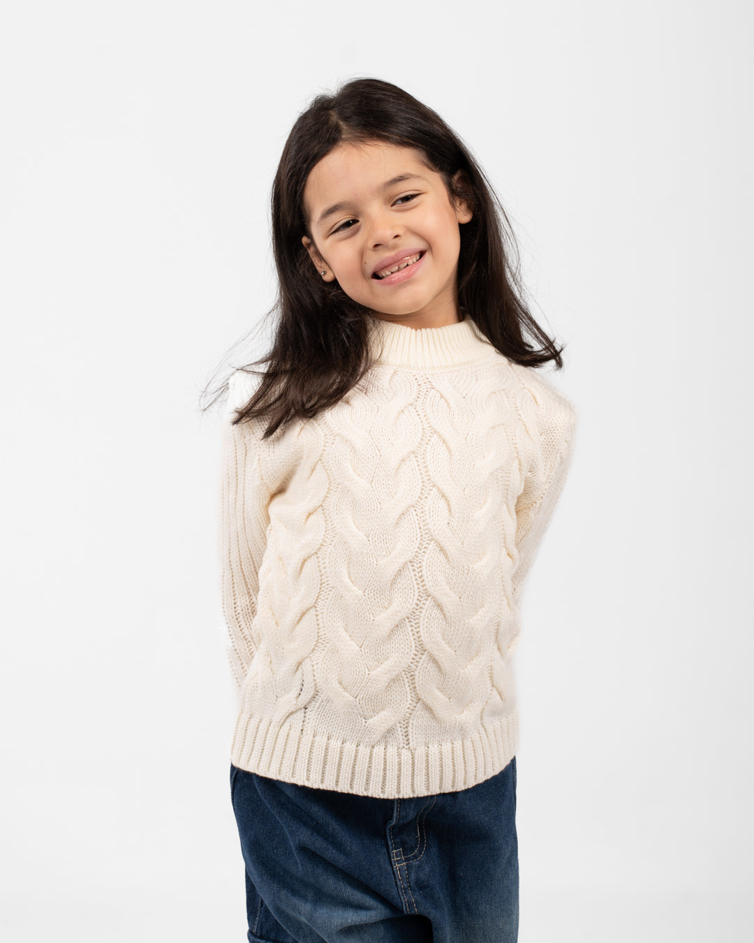 Braided Girl Pullover