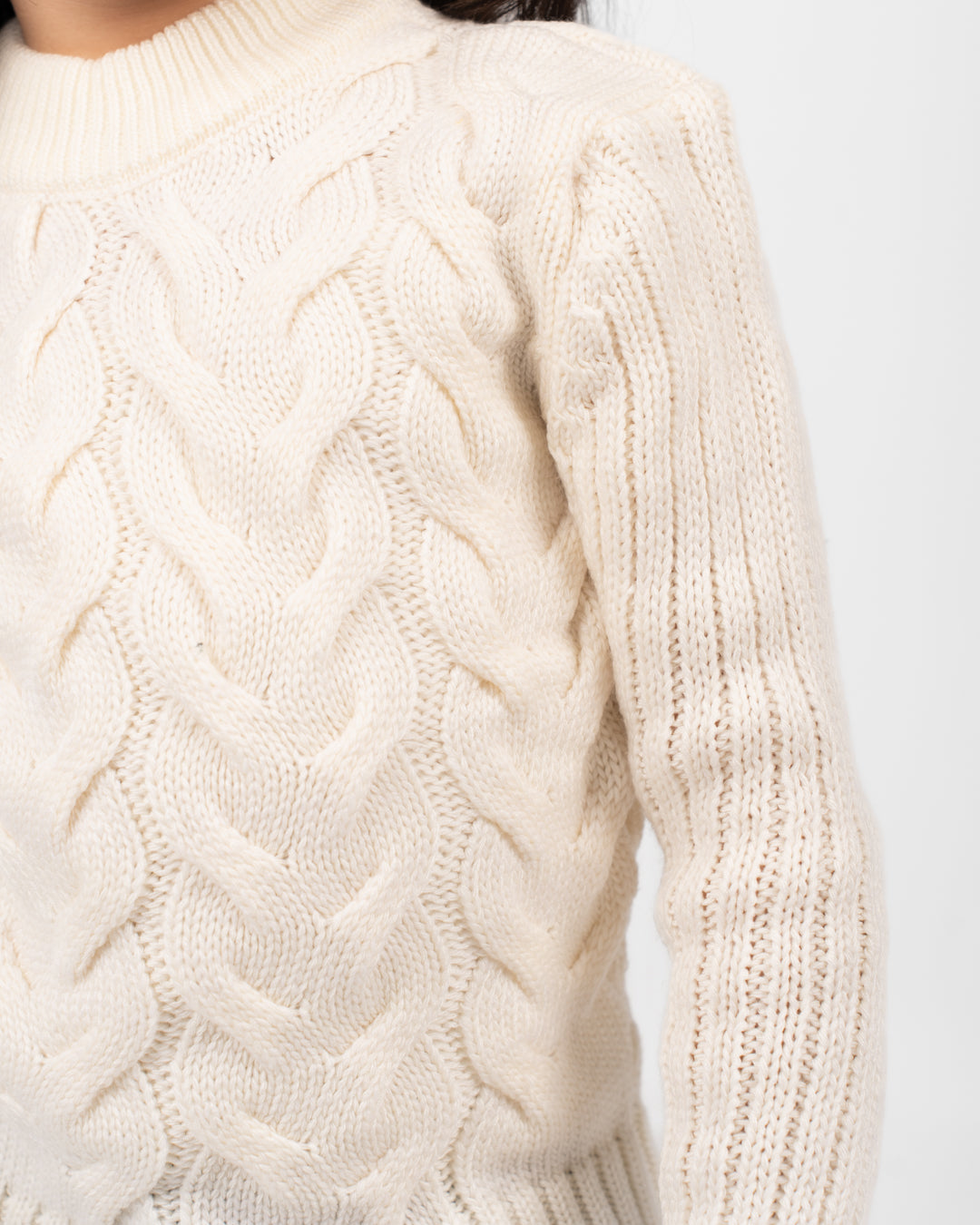 Braided Girl Pullover