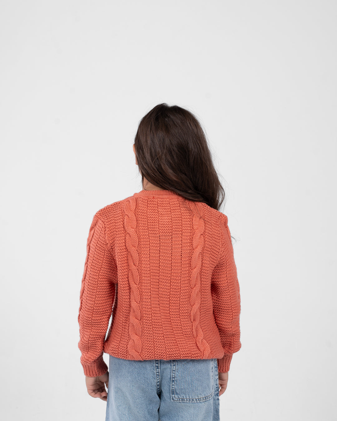 Buttoned Girl Braids Pullover