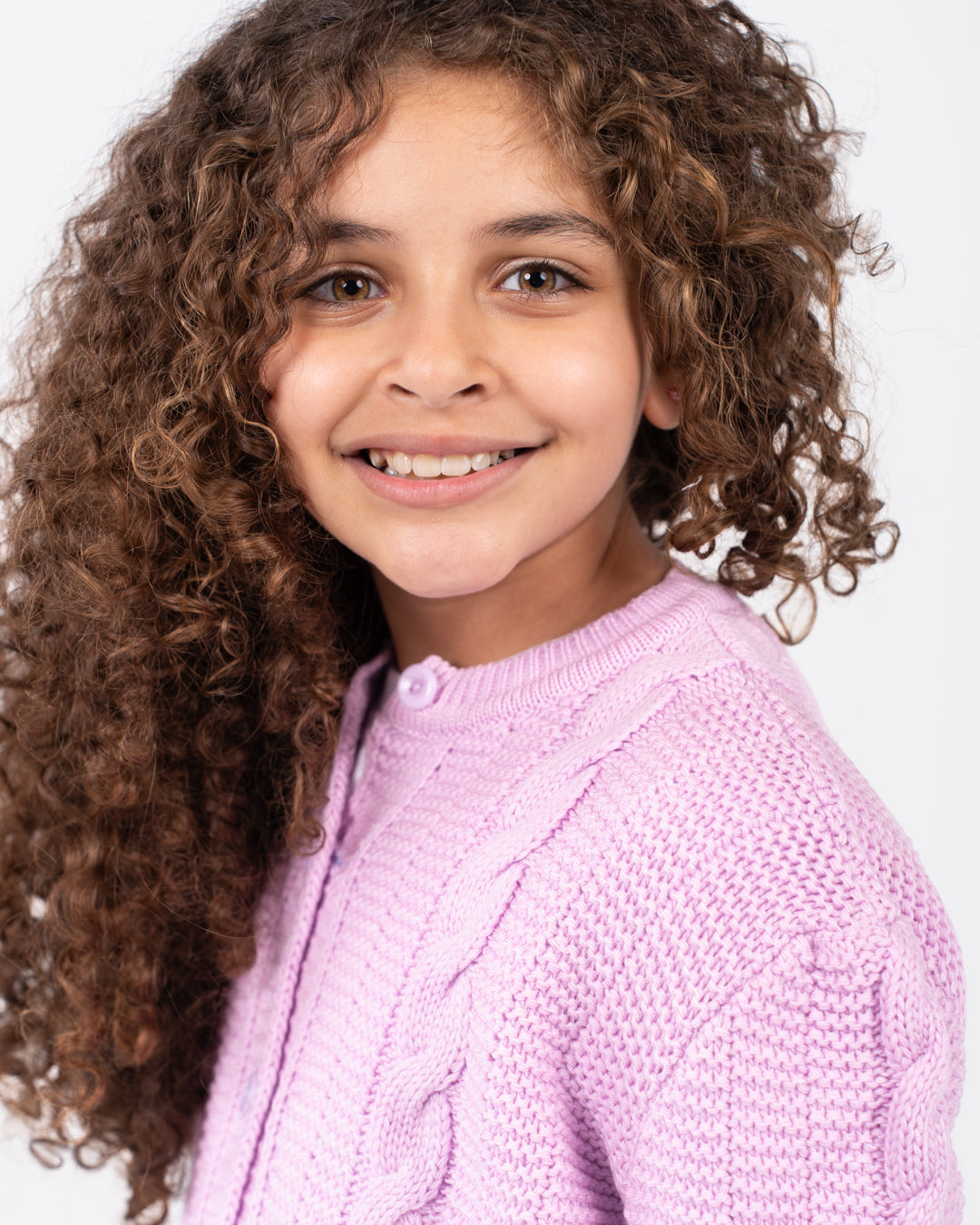 Buttoned Girl Braids Pullover