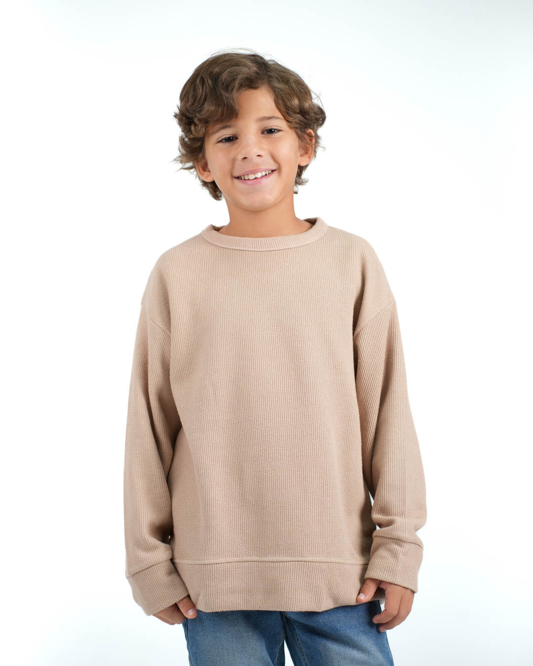 Boys Jacquard Sweat Shirt