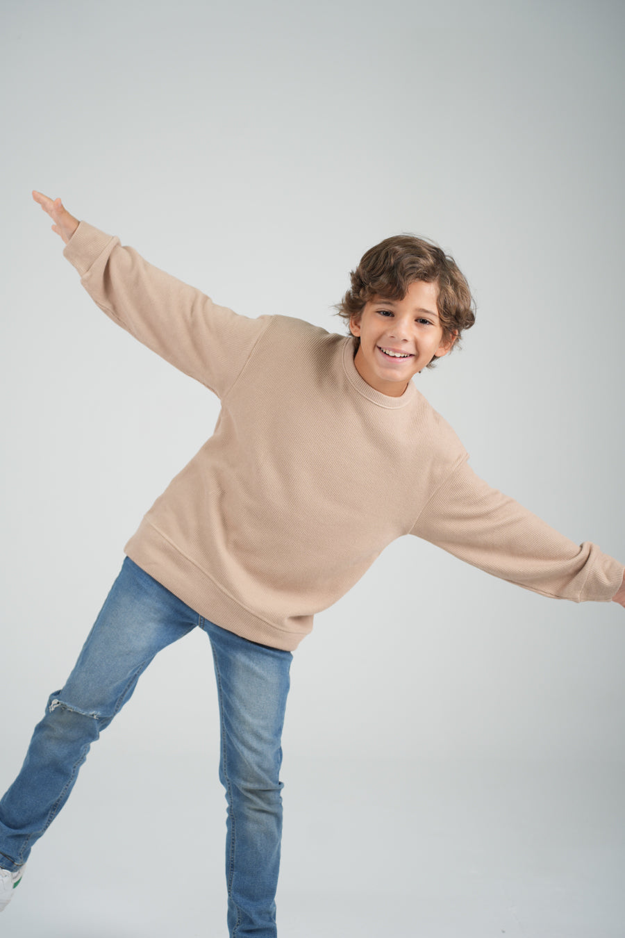 Boys Jacquard Sweat Shirt