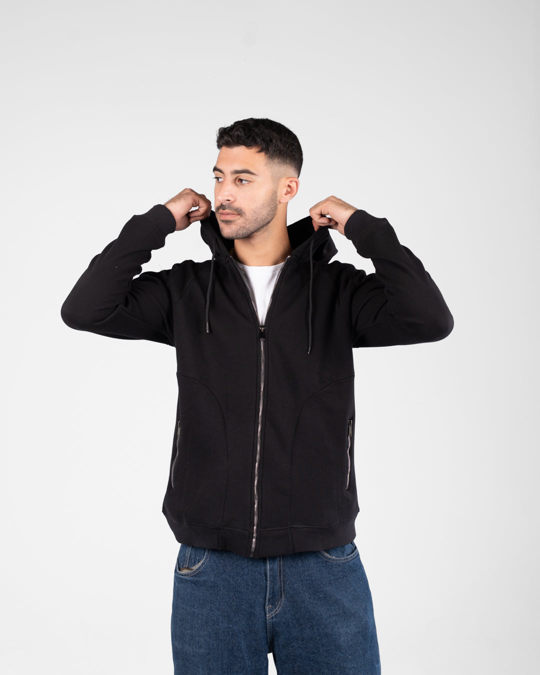 Hooded Plain Sweat Shirt