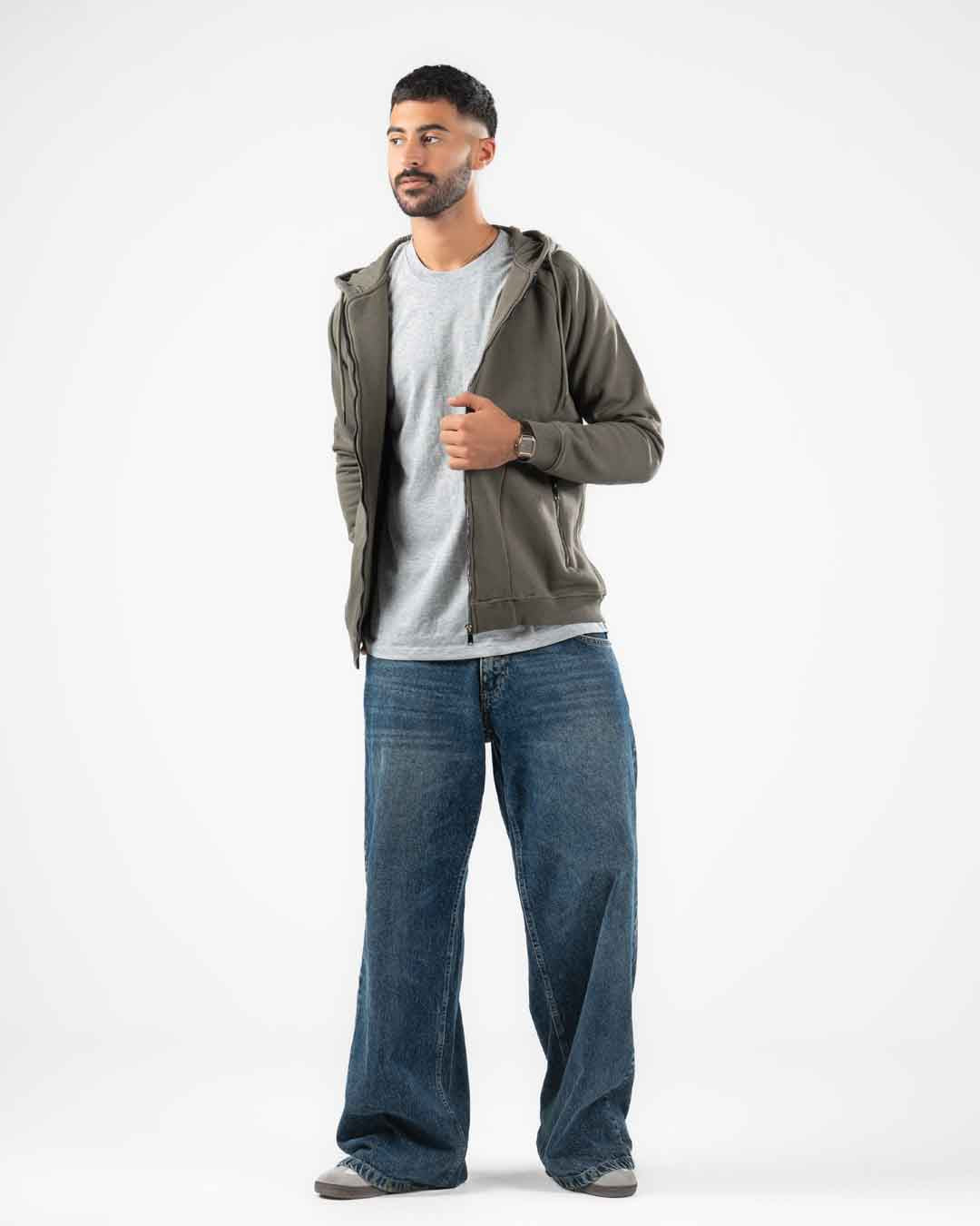 Hooded Plain Sweat Shirt