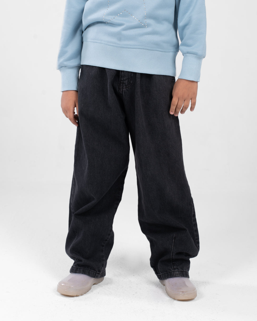 بنطلون جينز بقصة عادية للبنات