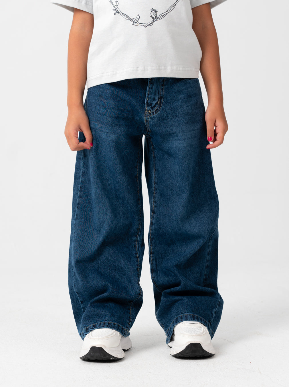 بنطلون واسع الساق للبنات