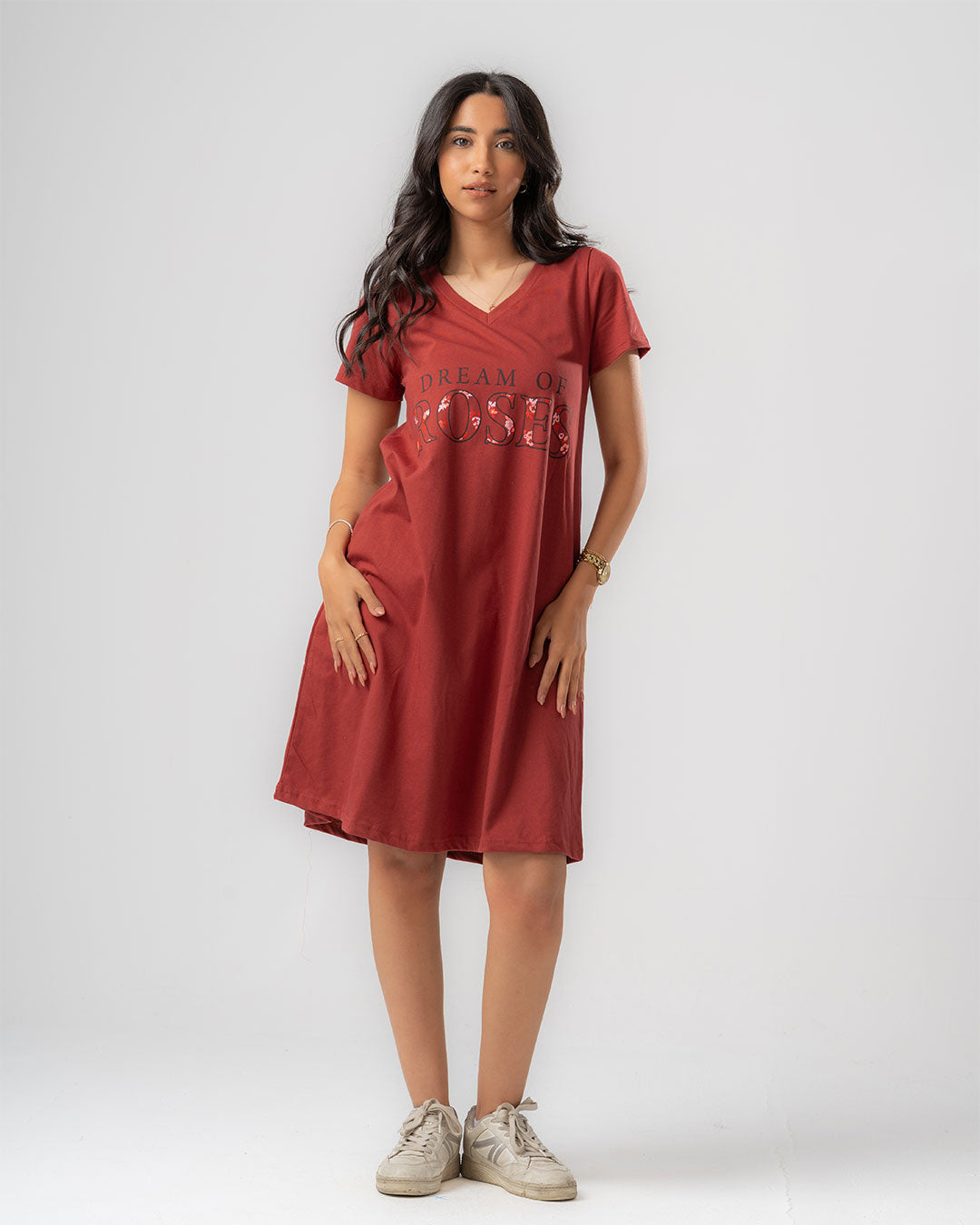 فستان منزلي نسائي مطبوع