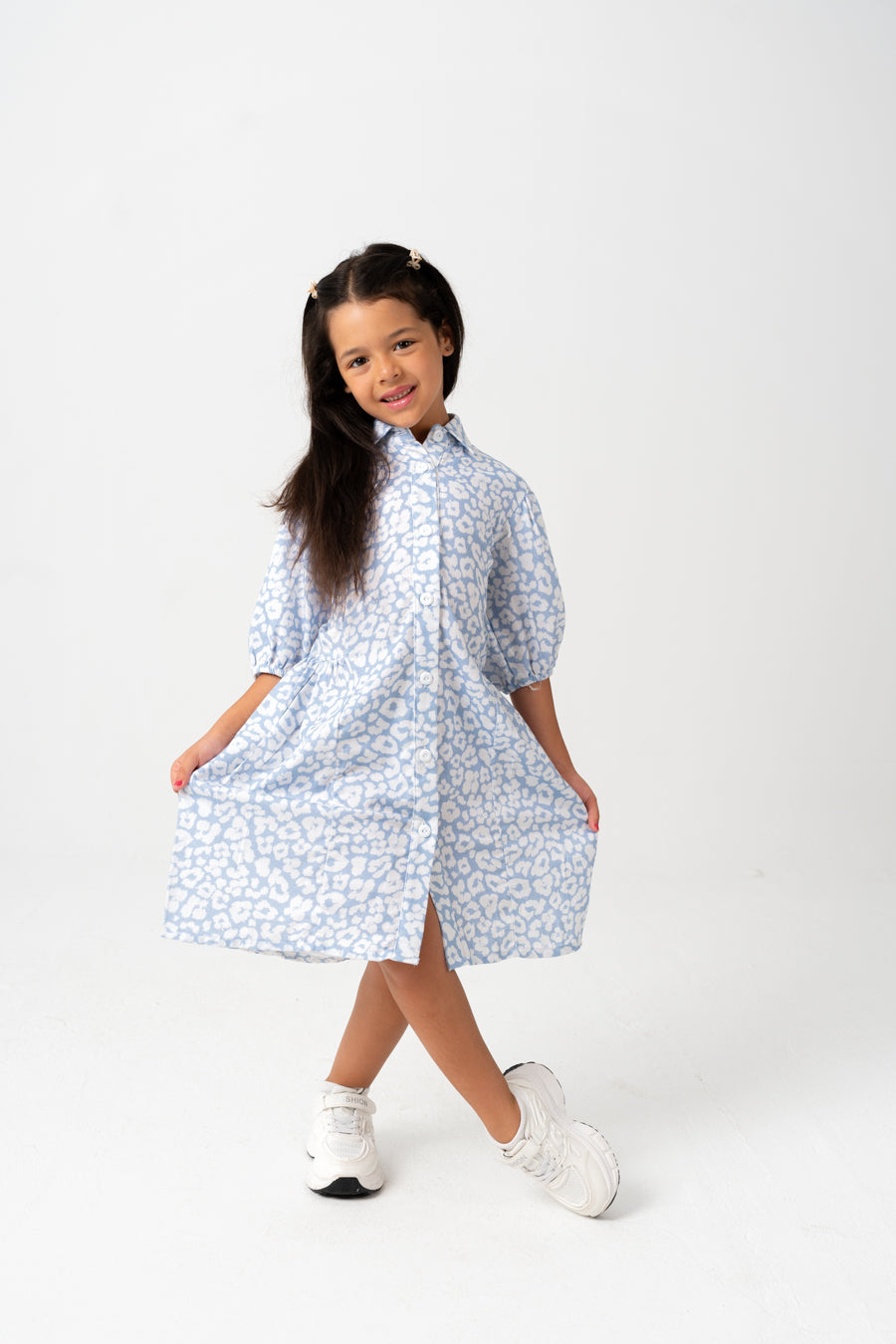 Girls Dress With Buttons