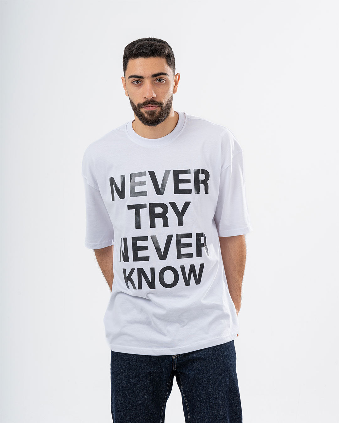 Never Try Oversized T-shirt