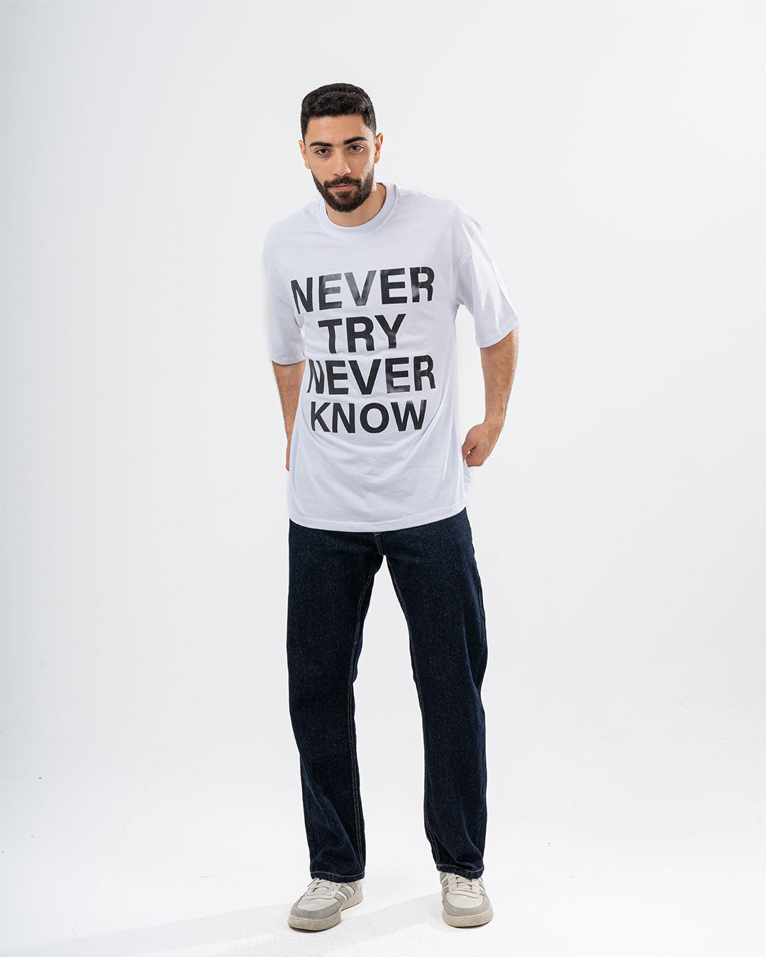 Never Try Oversized T-shirt