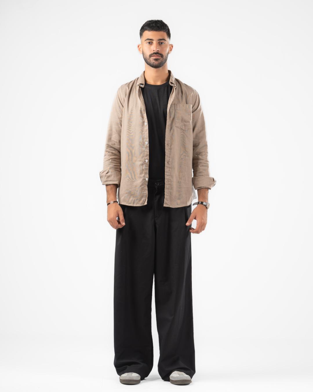 قميص رجالي كاجوال بقصّة Slim Fit