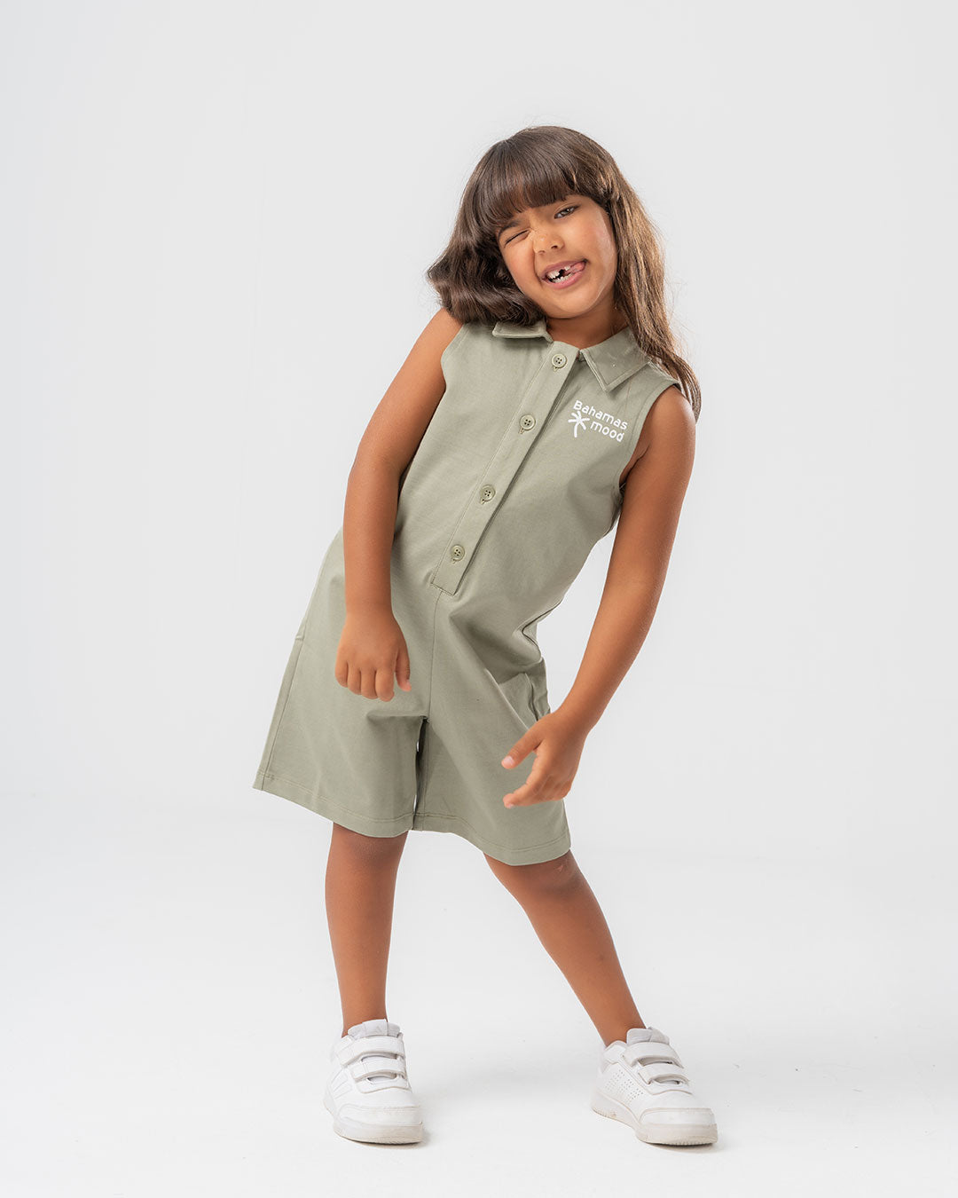 Girls Printed Jumpsuit