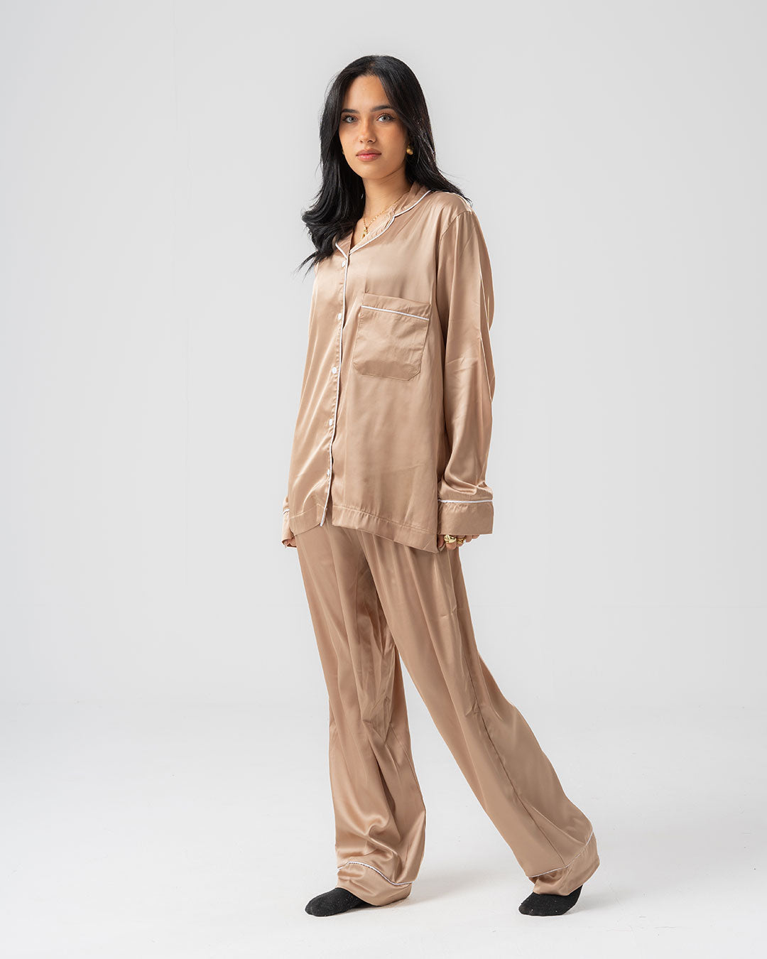 Womens Satin PJ Set